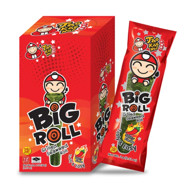 Tao-Kae-Noi-Big-roll-Grilled-Seaweed-Thailand-Snacks-1-Box-12pcs-1pcs-X-3g-Spicy.webp Tao Kae Noi Big roll Grilled Seaweed Thailand Snacks (1 Box - 12pcs + 1pcs X 3g) Spicy